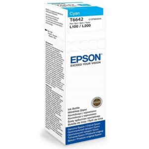 CANON GI-490 C – Inchiostro Ciano Per Stampanti PIXMA G – Bottiglia Da 70 Ml – Resa 7000 Pagine – Compatibile Con PIXMA G1400, G2400, G3400, G4400
